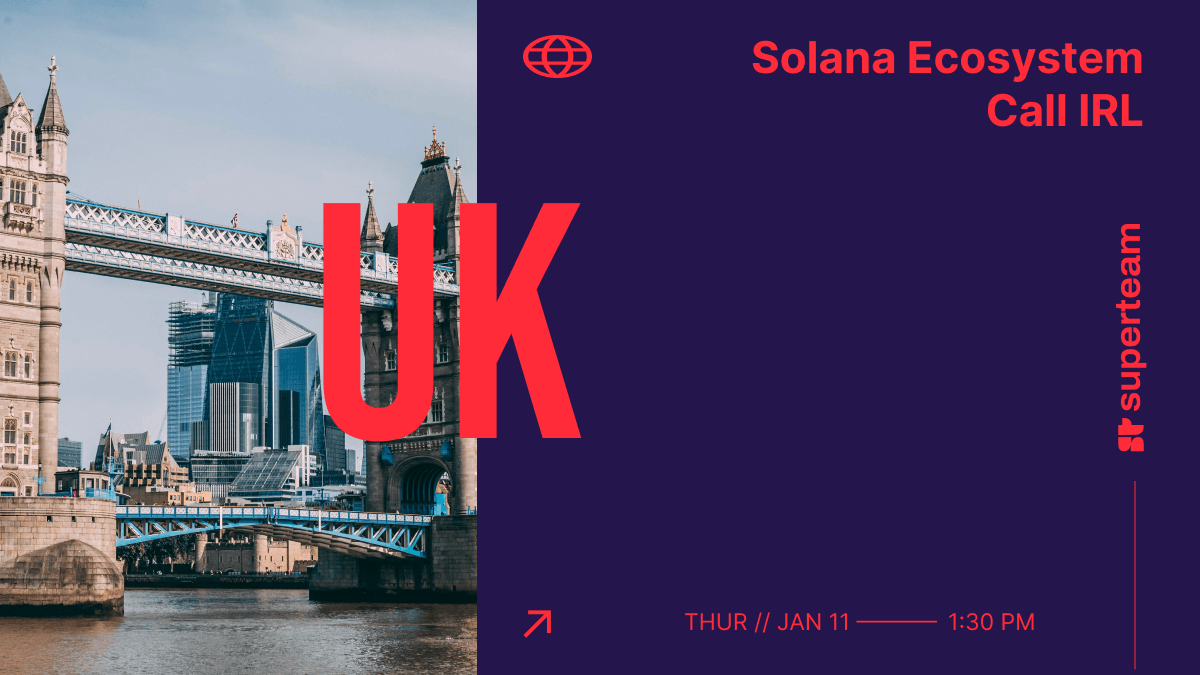 Solana Ecosystem Call IRL - London, UK