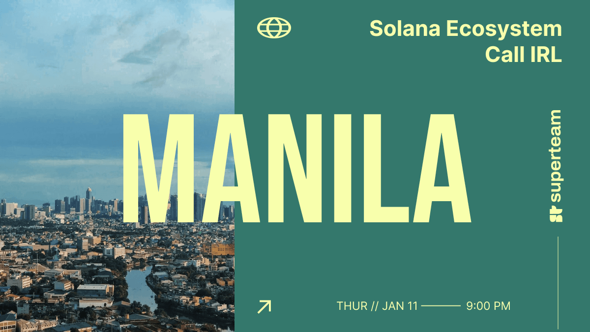 Solana Ecosystem Call IRL - Manila, Philippines