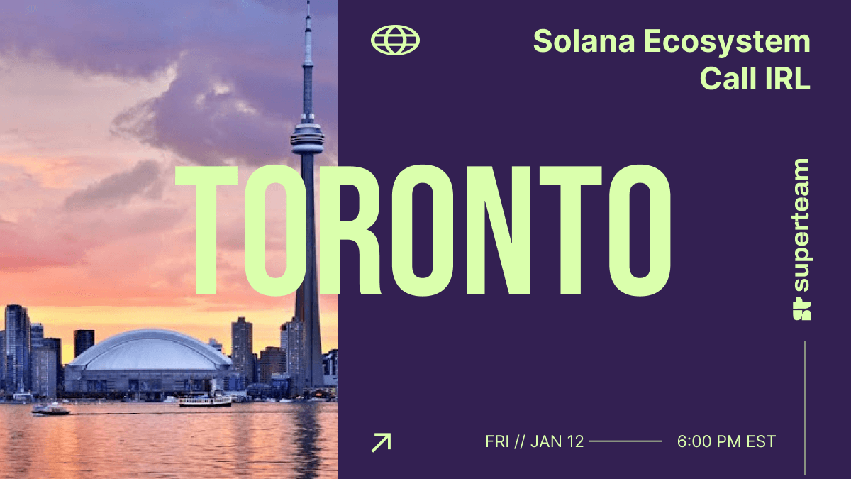 Solana Ecosystem Call IRL - Toronto