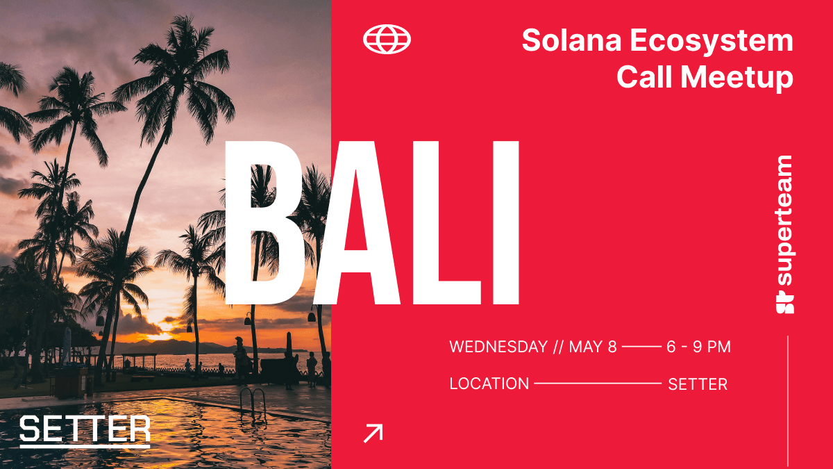 Solana Ecosystem Meetup @SETTER Co-Working