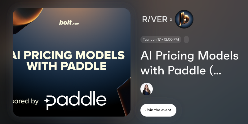 AI Pricing Models with Paddle (virtual)