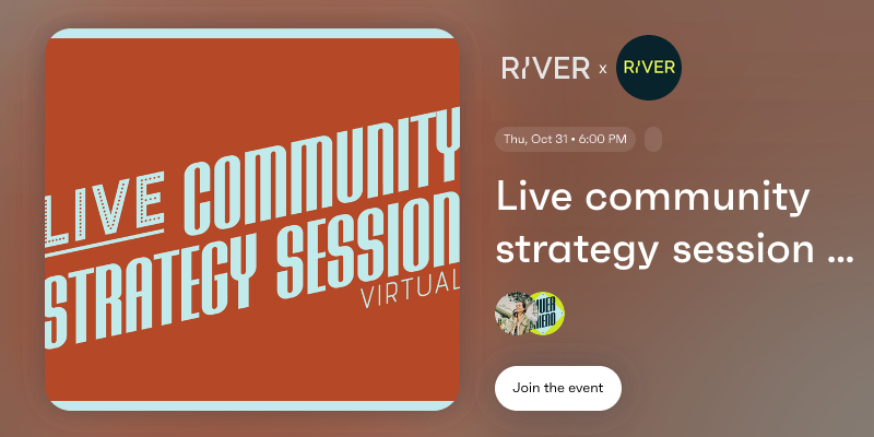Live Community Strategy Session Virtual