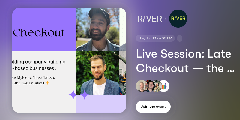 Live Session: Late Checkout — the holding company for community-based ...