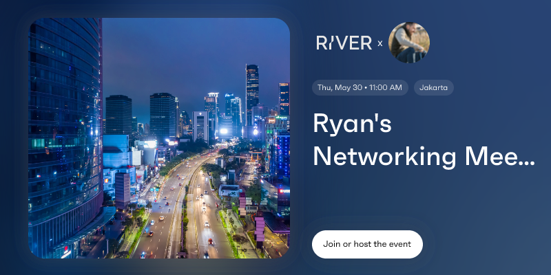 Ryan's Networking Meetups Jakarta, Indonesia