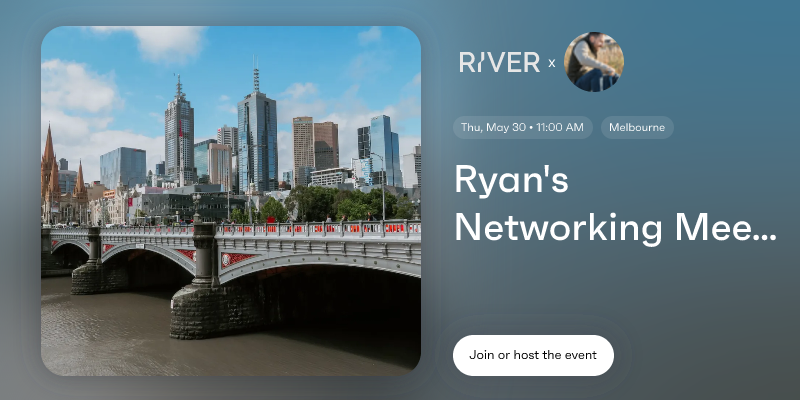 Ryan's Networking Meetups Melbourne, Australia