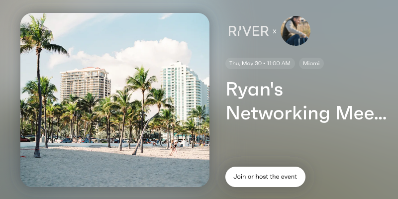 Ryan's Networking Meetups Miami, FL