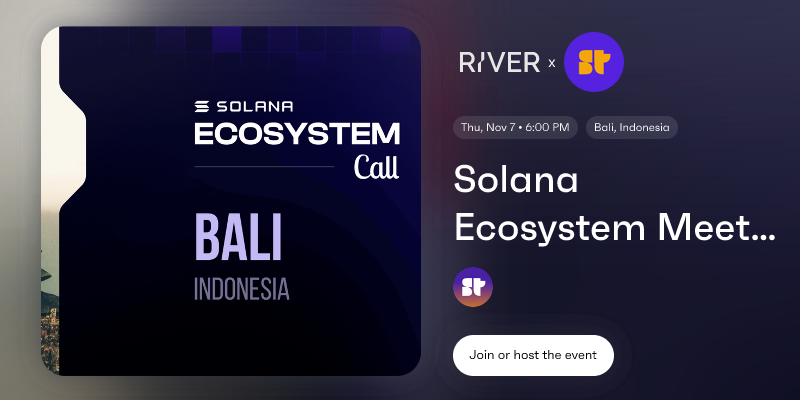 Solana Ecosystem Meetup @SETTER Co-Working