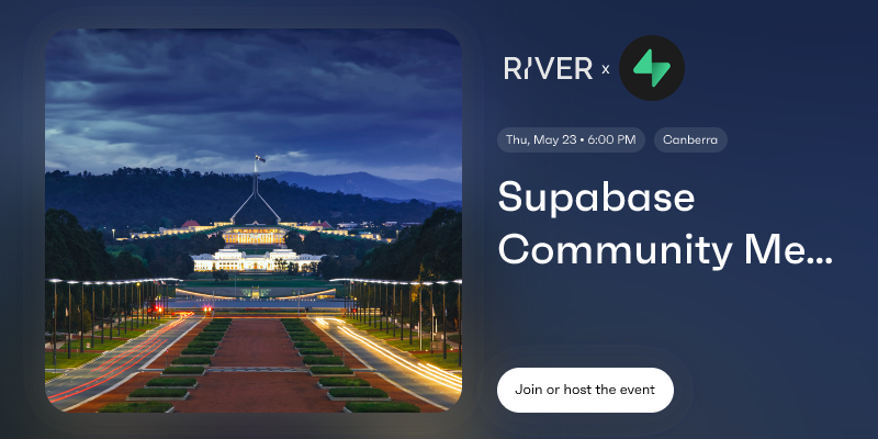 Supabase Community Meetup, Canberra, Australia