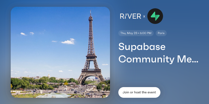Supabase Community Meetup, Paris